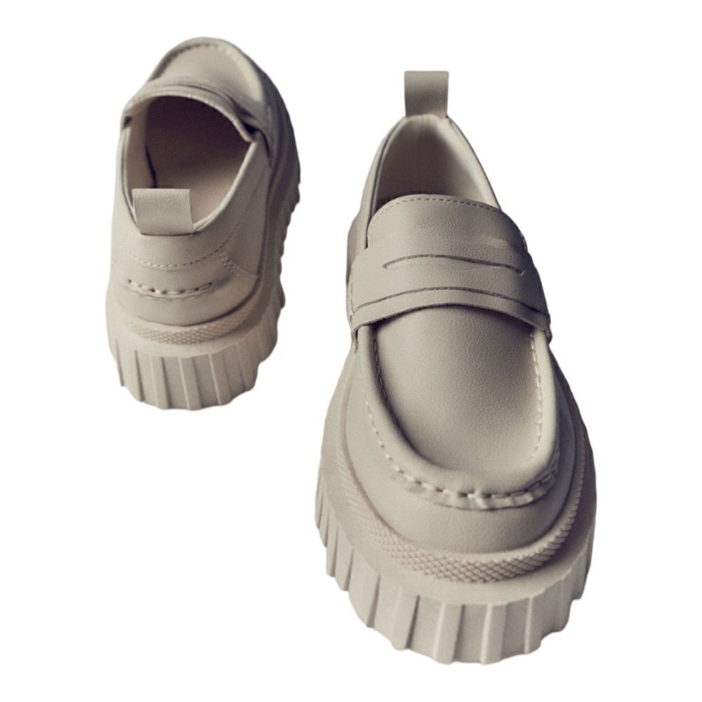 ZARA Kids | Off White | LUG SOLE LOAFERS - Picture 3 of 8